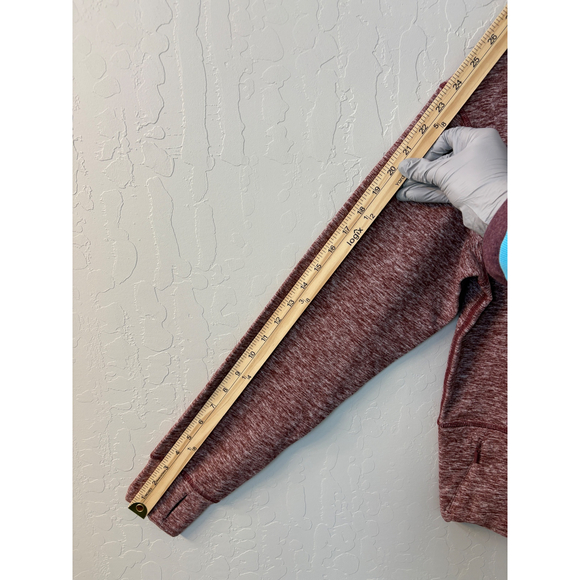 Lululemon‎ Ready to Rulu Fleece Pullover Cropped Heathered Savannah Sz 6 - Picture 3 of 7